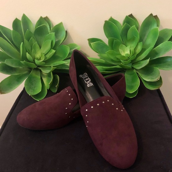 Brash Shoes - Brash Wine Flats w/Stud Detail 3/$20 - Women's 8